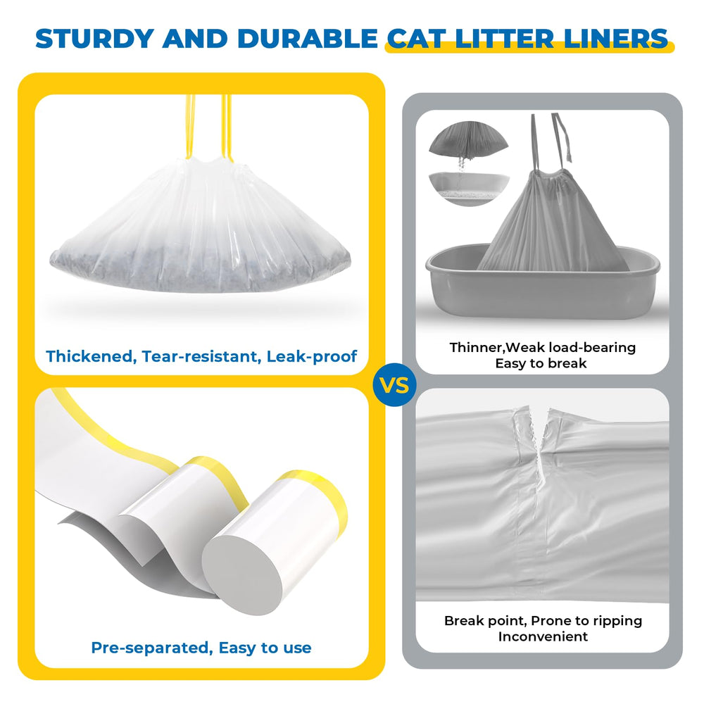 KONE durable drawstring liners prevent leaks during disposal and trash handling.