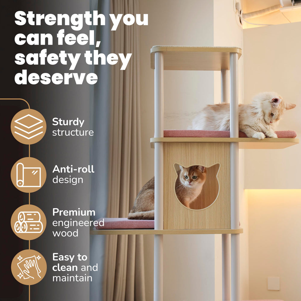 KONELCARE sisal scratch pad protects furniture while encouraging natural scratching and play.