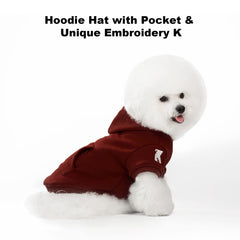 Koneseve dog hoodie pullover makes dressing quick and easy on busy mornings