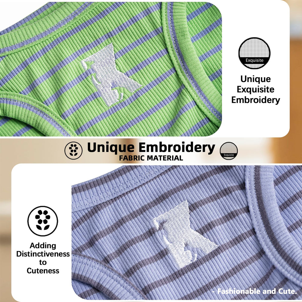 Machine-wash ready care for Koneseve dog shirts 2-pack