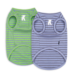 Koneseve dog shirts two-pack front wear shows everyday comfort during walks.