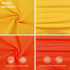 Koneseve stretchy dog shirt fabric enables easy movement during play.
