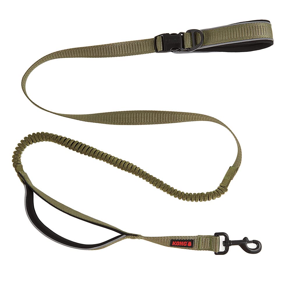KONG 6ft dog leash with neoprene handles for comfortable grip.