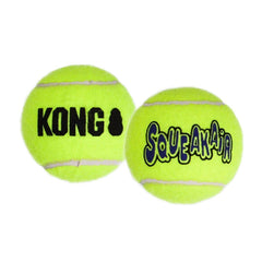 KONG Air Dog Squeaker Ball texture closeup shows non-abrasive felt.