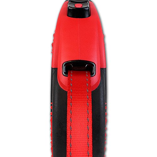 KONG Alcott Ultimate red leash featuring brake and lock system for control