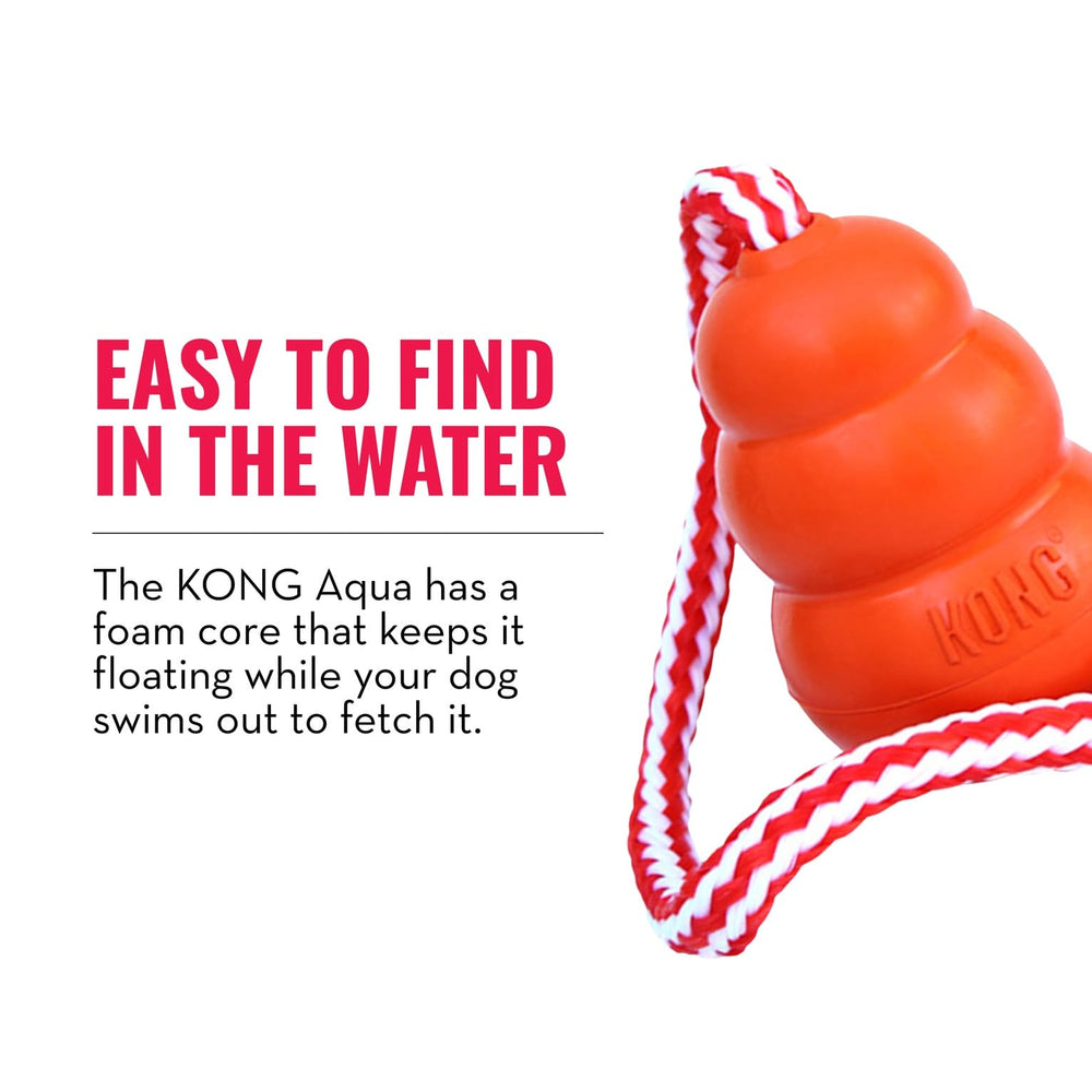 KONG Aqua material goma natural, duradero para sesiones de juego.