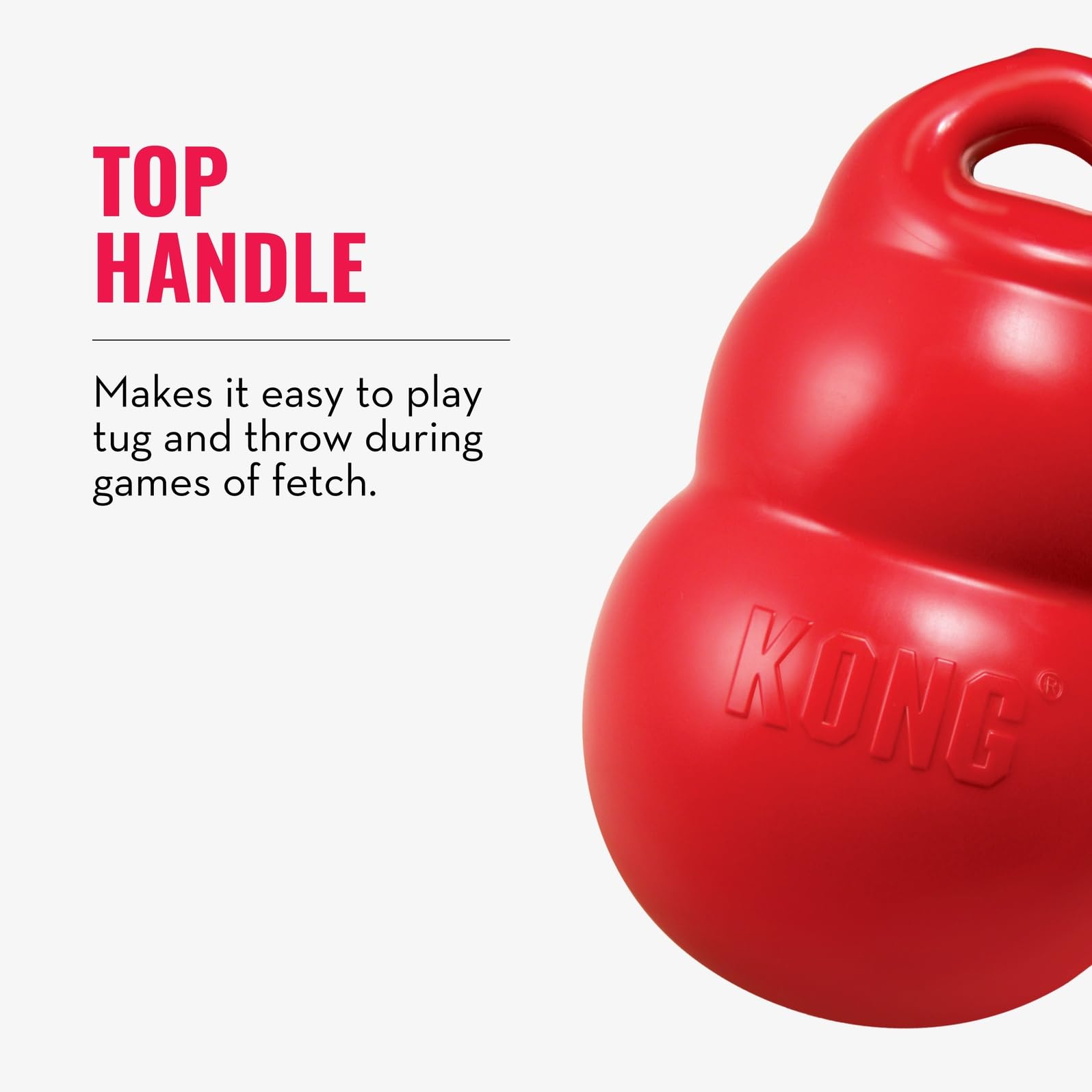 KONG Bounzer X-Large in action for tug-and-fetch games with family.