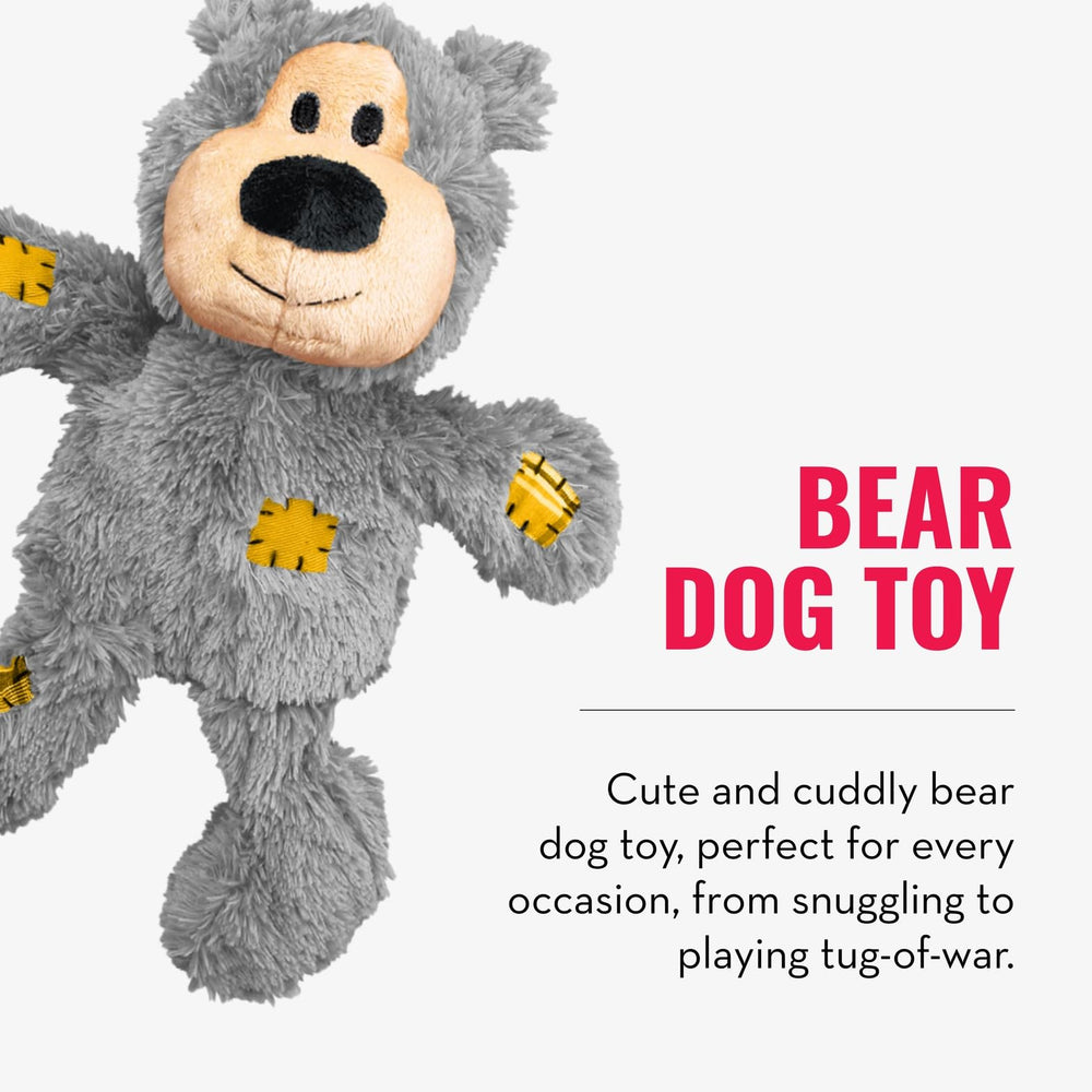 KONG Classic and Knots Bear combo pack in action during fetch.