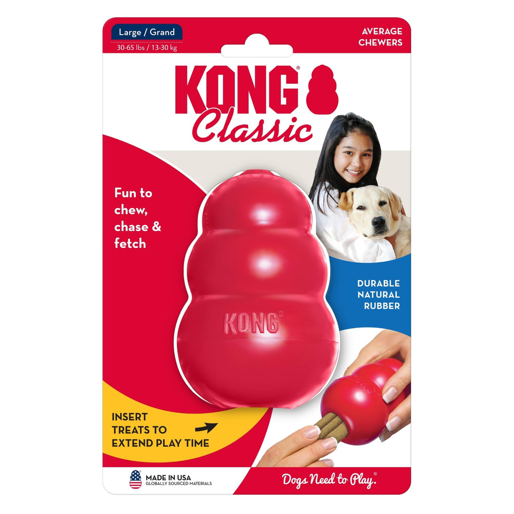 KONG Classic for-heavy-chewers-large-dogs highlights durable design built to last