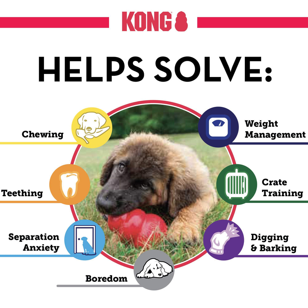 KONG Classic-freeze-for-extended-play — freeze stuffed for longer enrichment.
