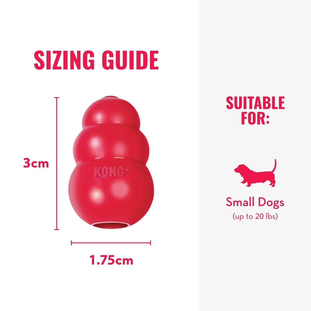 KONG Classic Red Rubber material closeup highlighting durable chewing potential