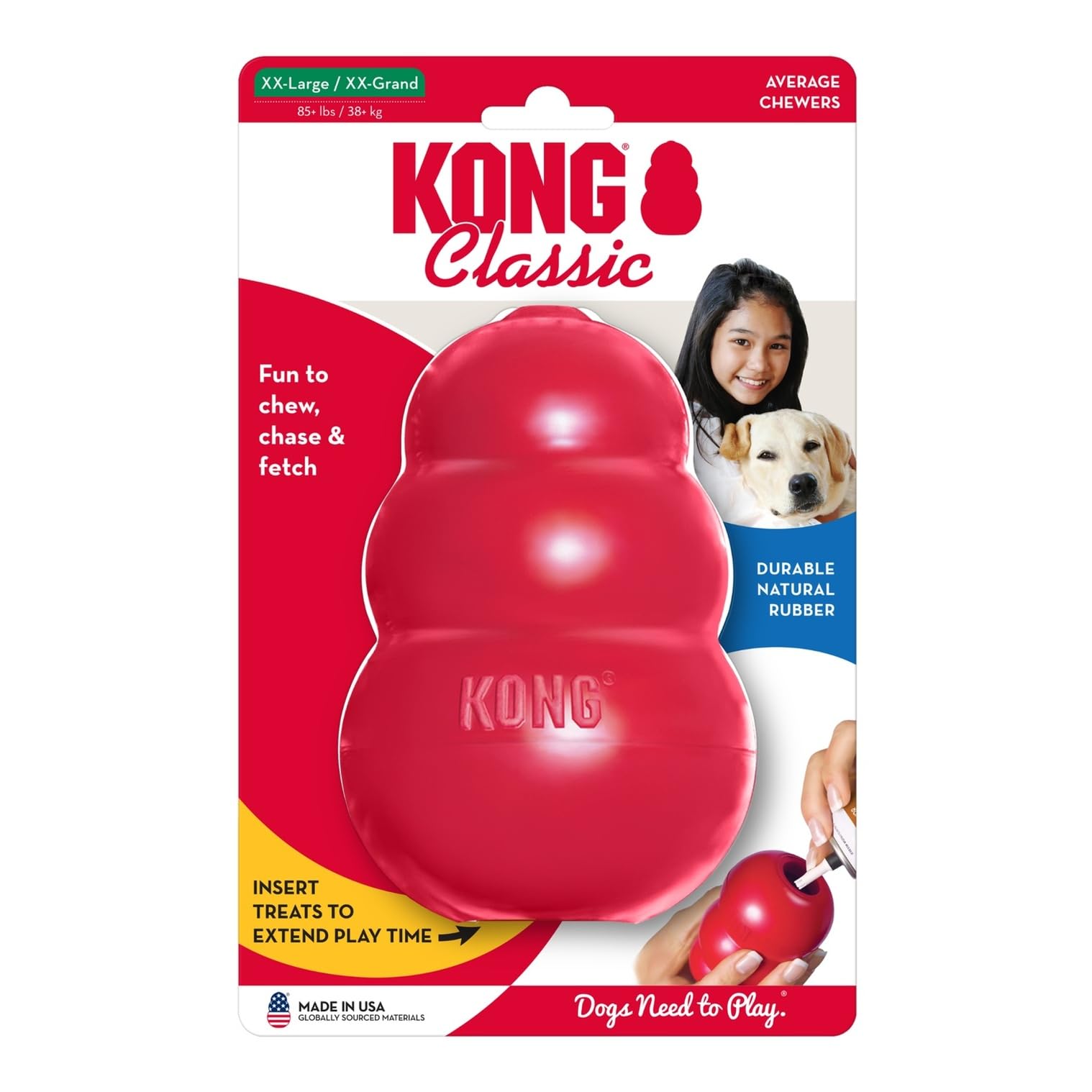 KONG Classic presented at home or crate for training rewards