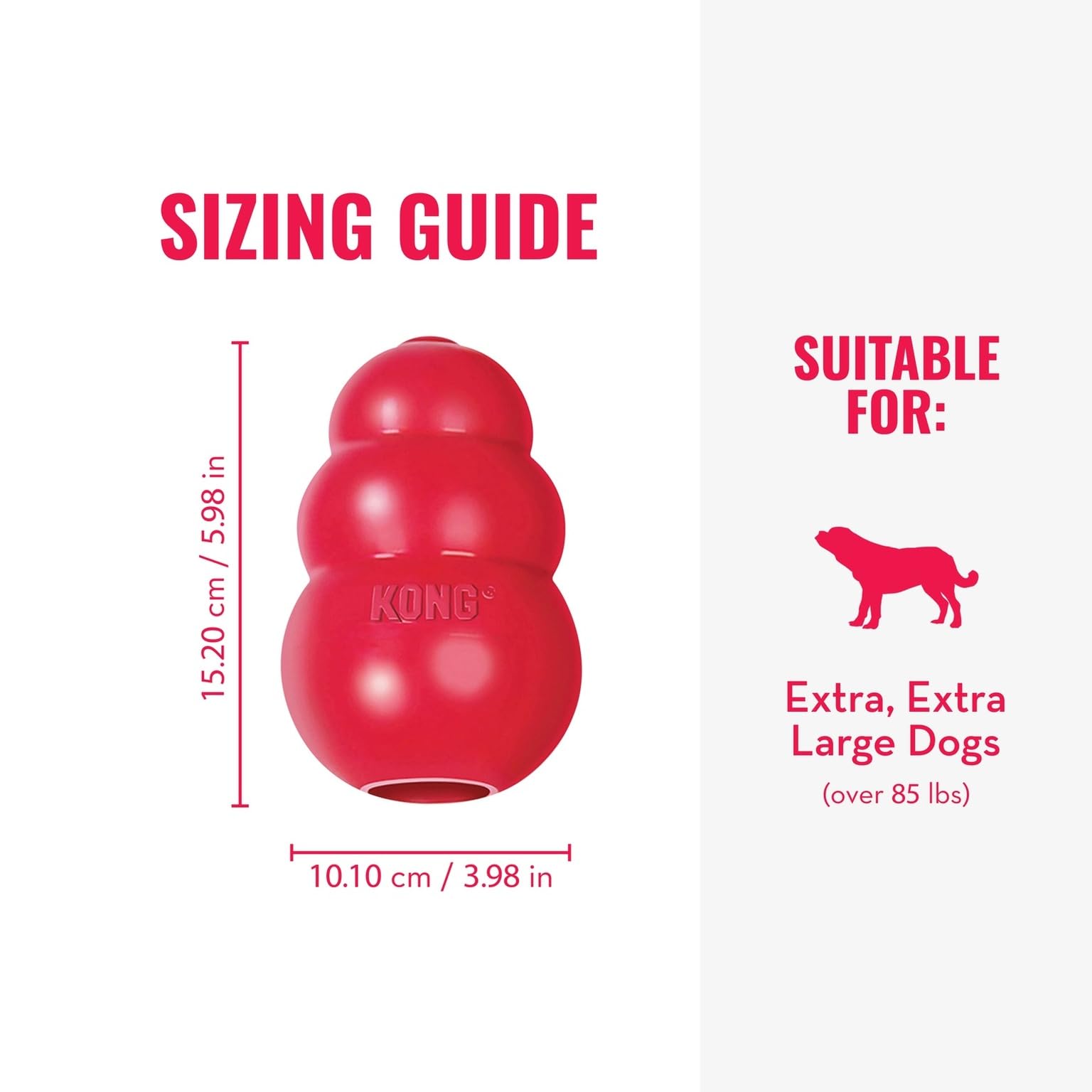 XX-Large dog enjoys rugged chewing and solo play with KONG Classic