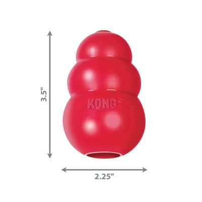 KONG Classic with treat-filled capabilities — extended playtime and rewards.