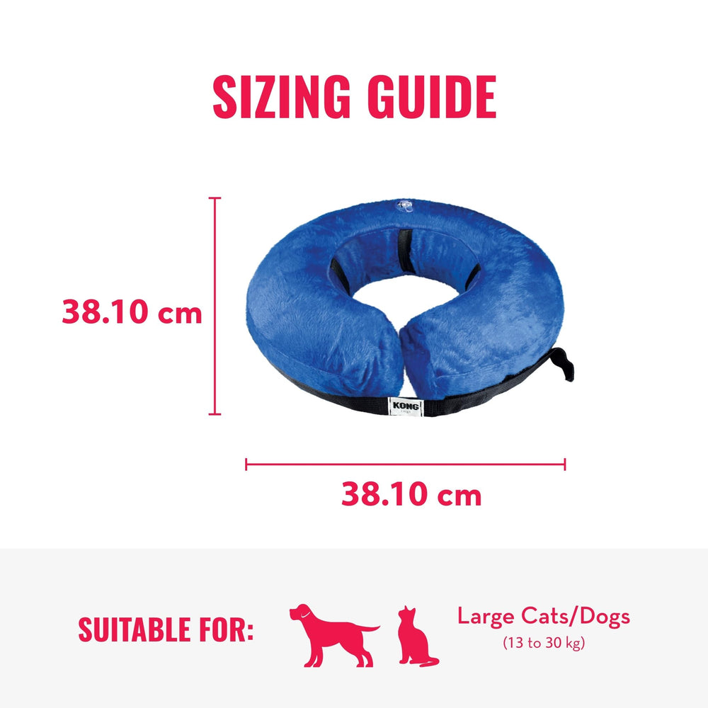 KONG Cloud Collar dog resting with collar promotes restful recovery with soft fabric