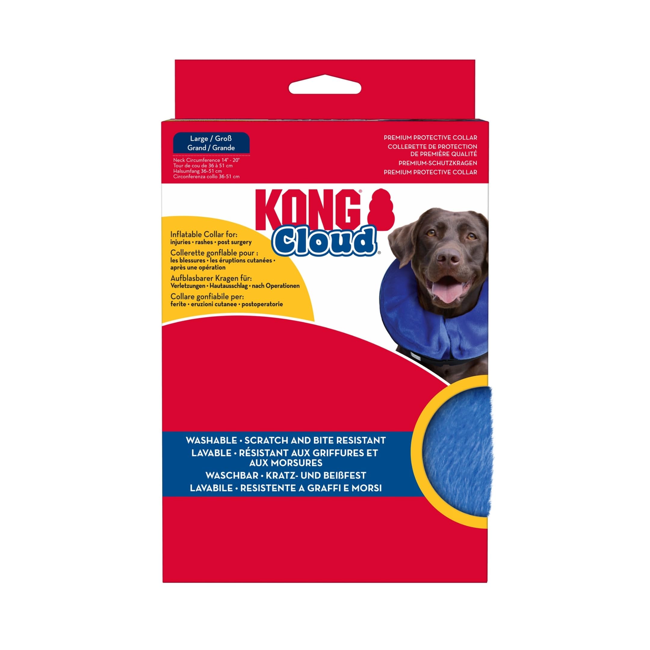 KONG Cloud Collar neck size 13-18 inch fits large dogs