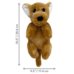 KONG Comfort Pups floppy body ready for shaking and interactive play.