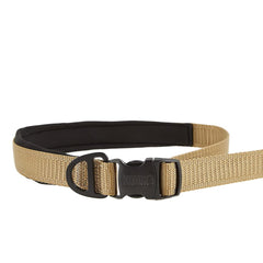 KONG Comfort traffic leash with waist strap enables hands-free walking for runs and training.