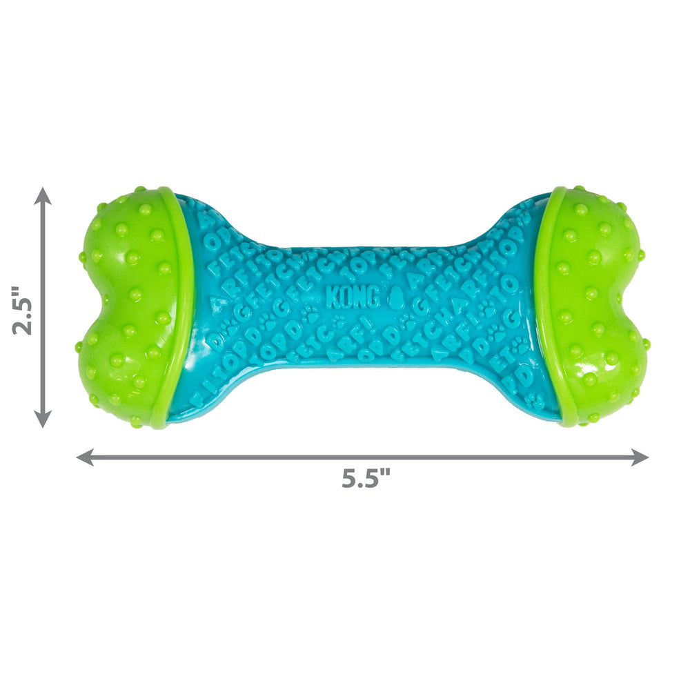 KONG CoreStrength Bone enriches enrichment play with interactive chewing.