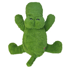 KONG Cozie Ali Alligator XL front view for cozy indoor cuddling.