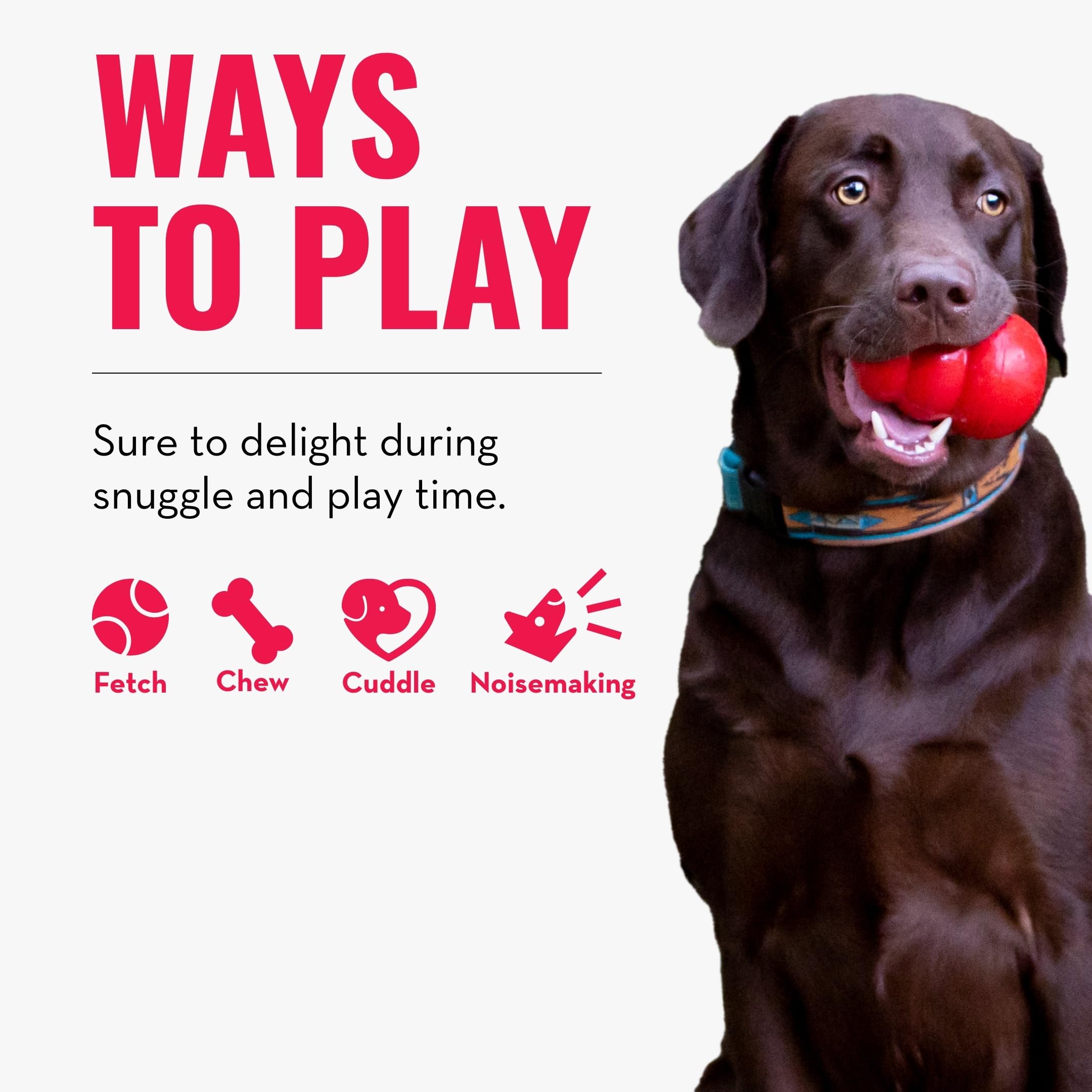 KONG Cozie Marvin Moose XL adorable-animal-character adds variety to your dog's toy collection.