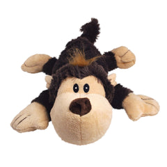 KONG Cozie plush dog toy with soft exterior for comforting indoor play.
