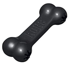 KONG Dog Goodie Bone Extreme Black chew, ideal for aggressive chewers and long-lasting fun.
