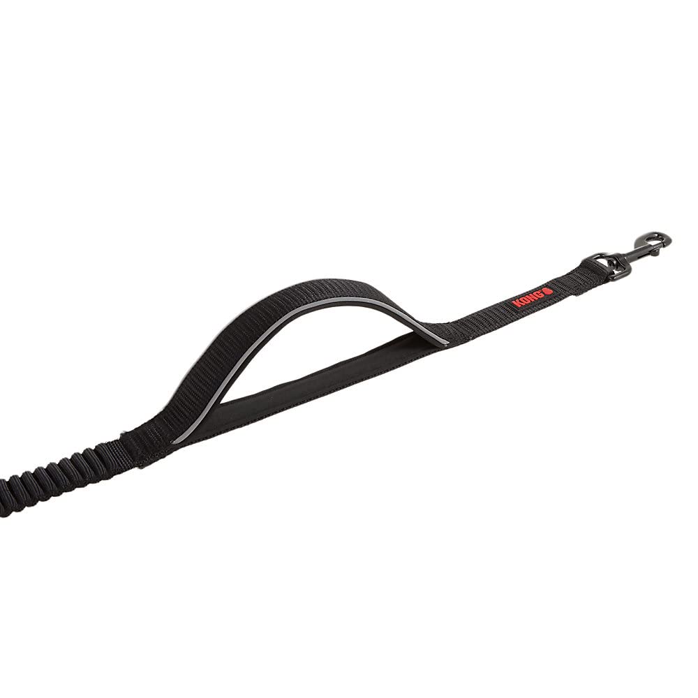KONG traditional leash with traffic handle provides extra control when needed.