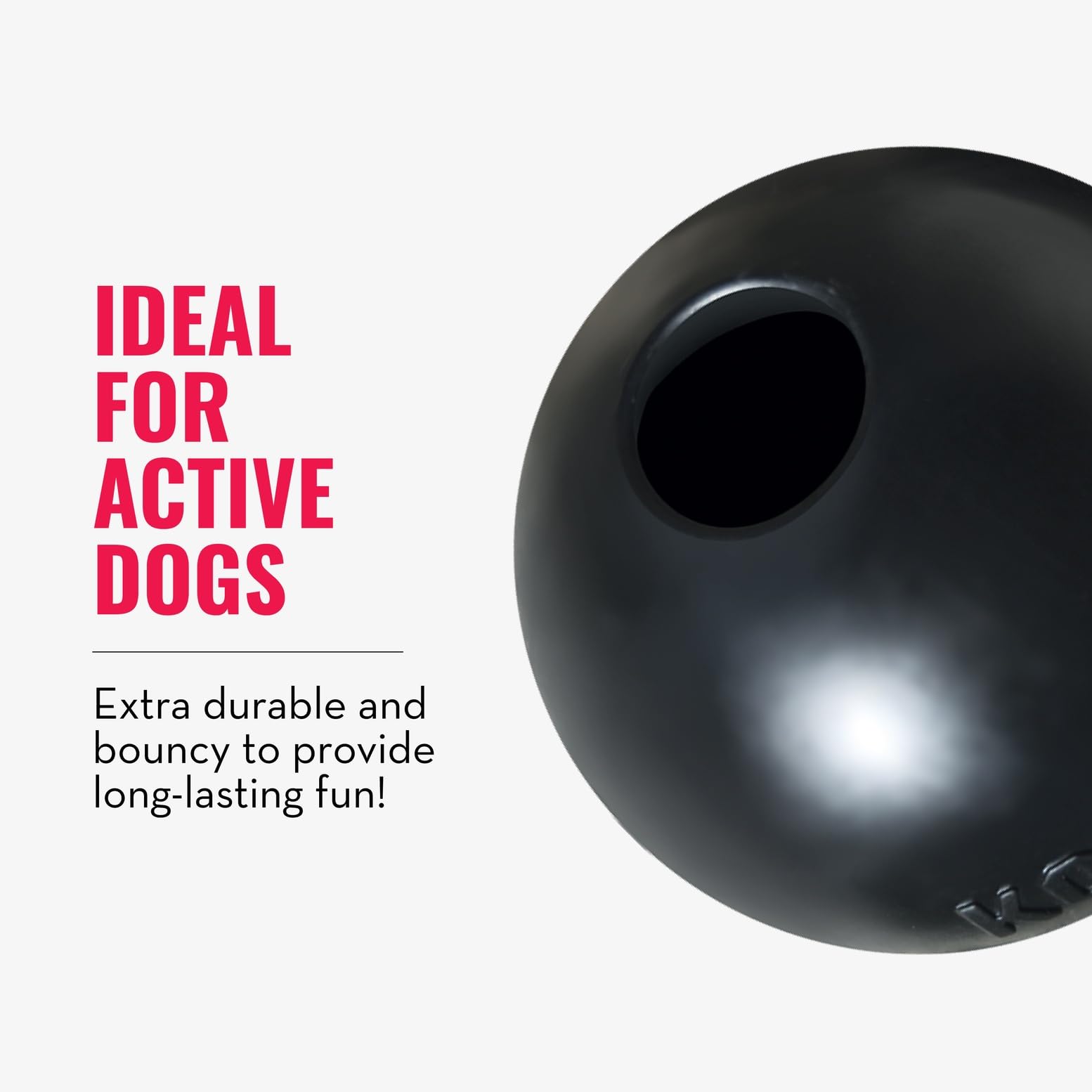 KONG Pelota Extrema con Hueco, seguridad frente a pinchazos para juego seguro
