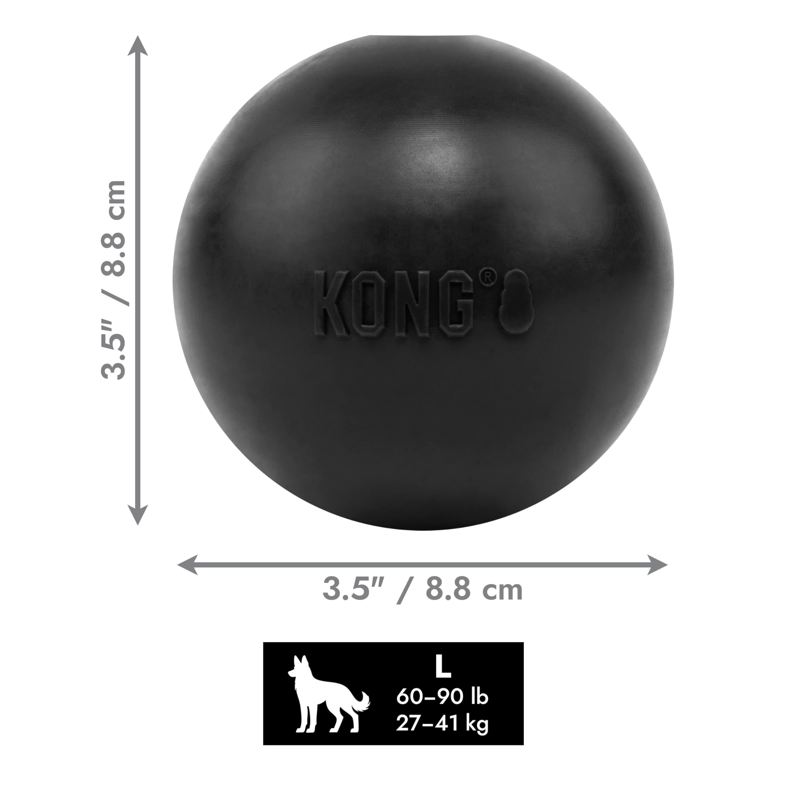 KONG Extreme Ball puncture-resistant design supports safe, worry-free play.