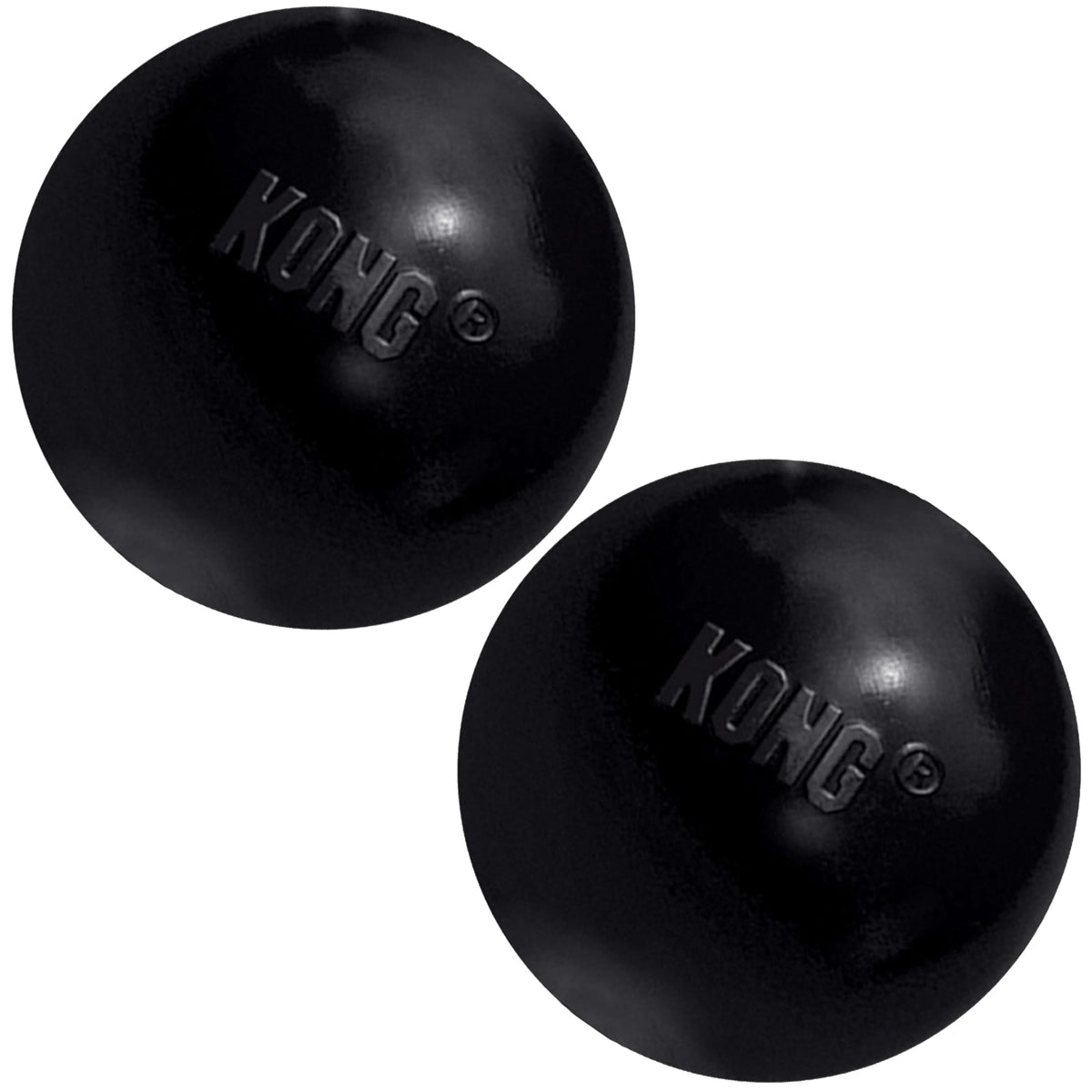 KONG Extreme Ball with Hole during backyard fetch for durable play