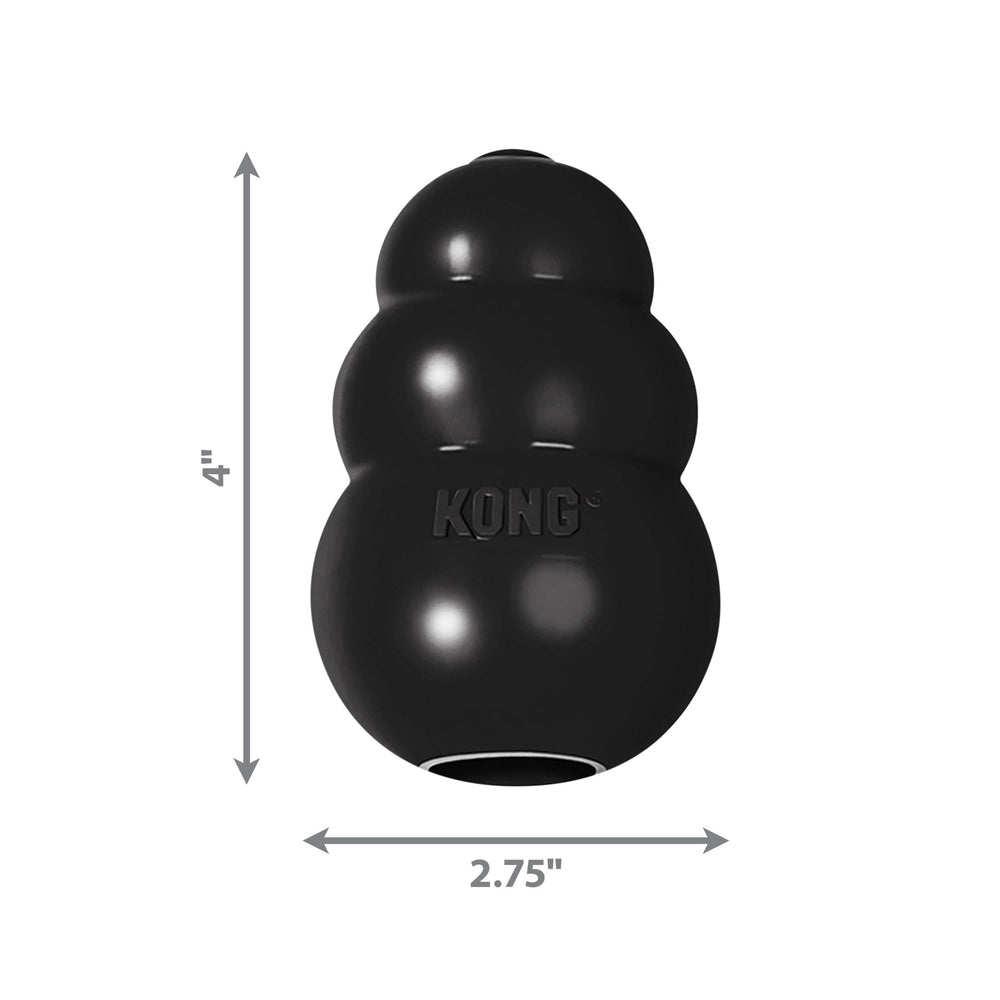 KONG Extreme large black toy stuffed with treats for engagement