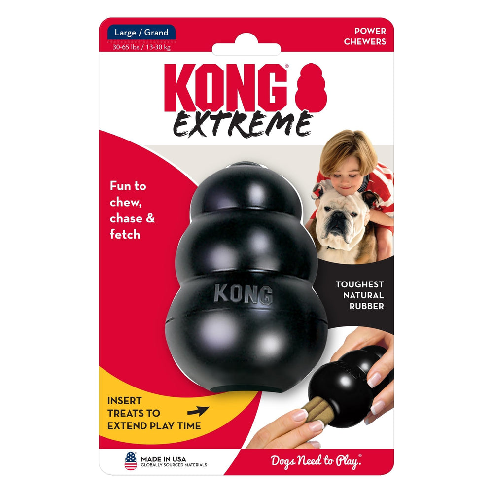 KONG Extreme action bounce during interactive fetch and chew play