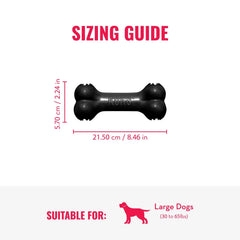 KONG Extreme black rubber construction close-up highlighting durability for chewers