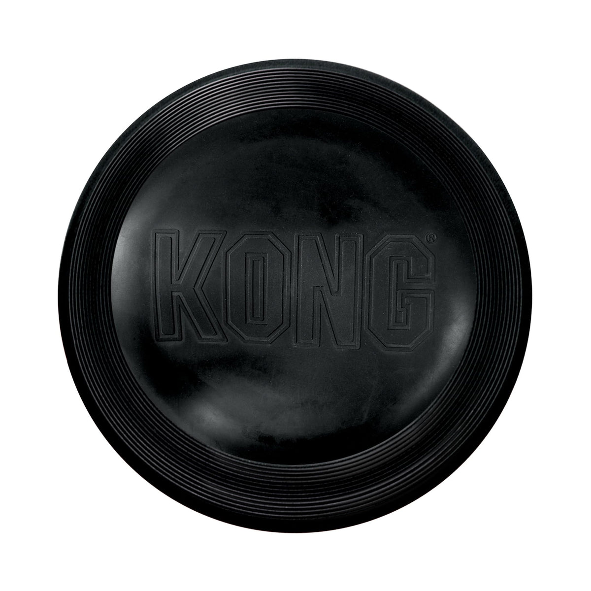 KONG Extreme Flyer disc in action during fetch with a happy dog.