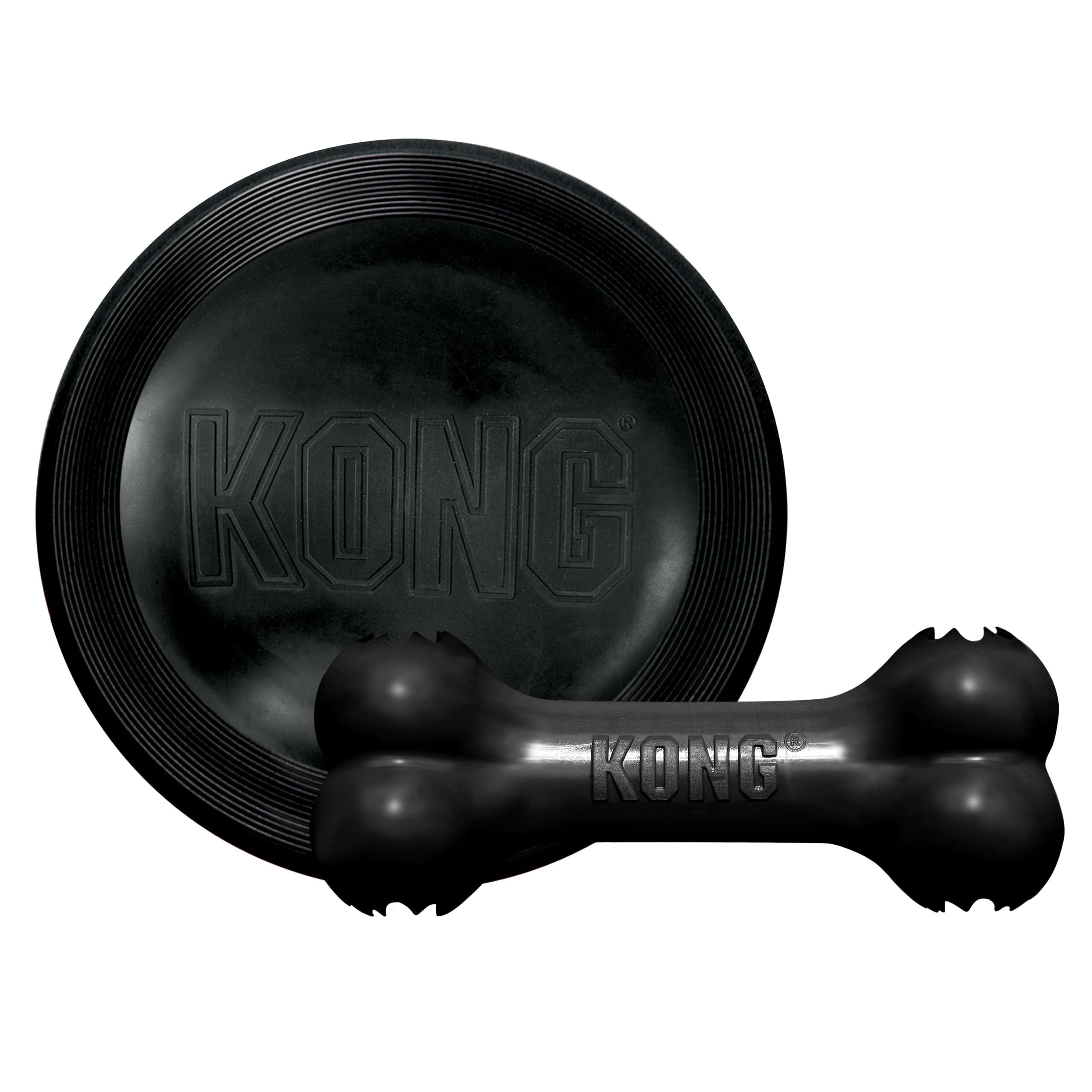 KONG Extreme Flyer durable disc in flight supports active fetch and exercise