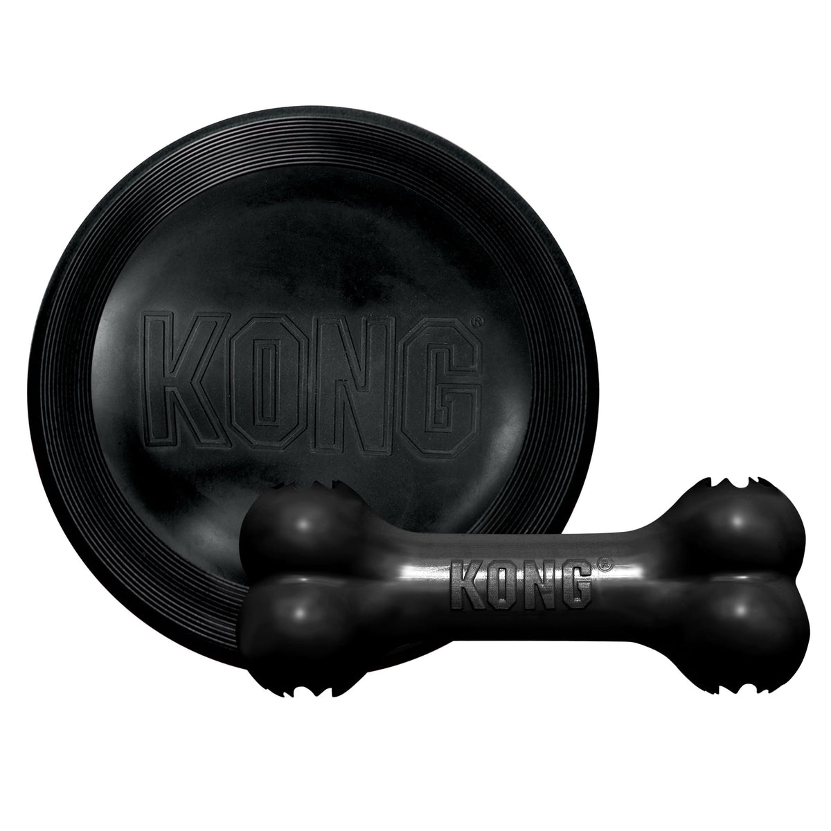 KONG Extreme Flyer durable disc in flight supports active fetch and exercise