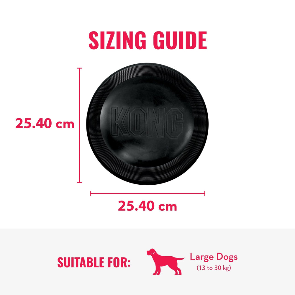 KONG Extreme Flyer durable rubber texture highlighting long-lasting outdoor play.