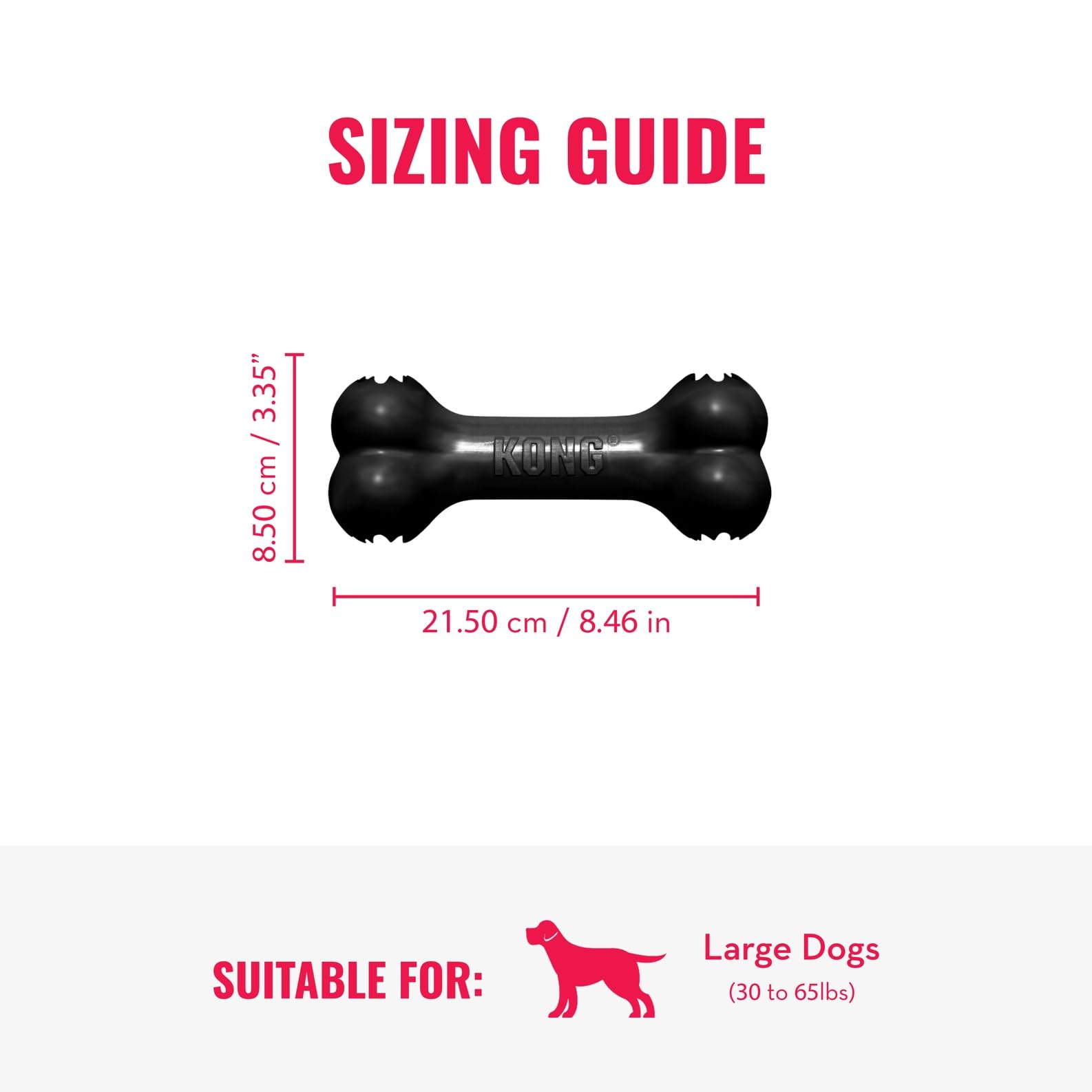 KONG Extreme Goodie Bone in action—dog chewing for extended play