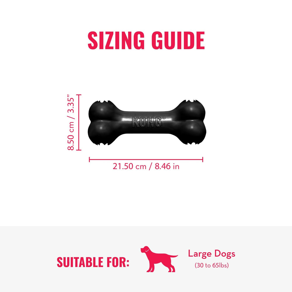 KONG Extreme Goodie Bone in action—dog chewing for extended play