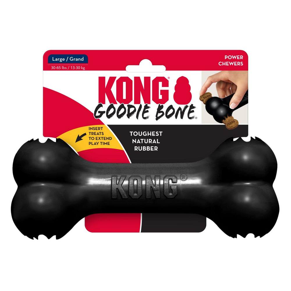 KONG Extreme Goodie Bone ready for home use with satisfaction guarantee