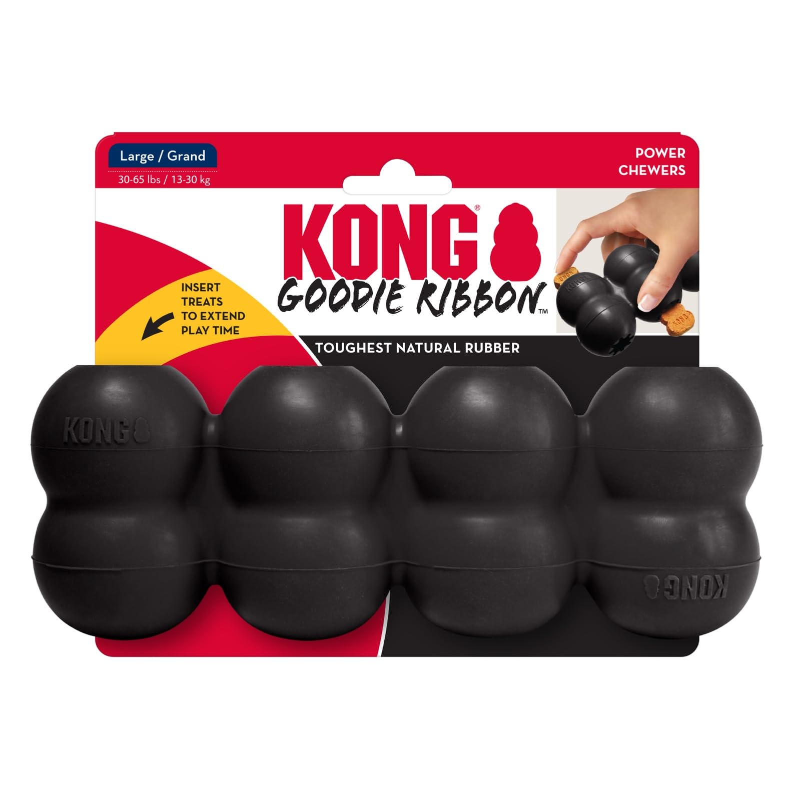 KONG Extreme Goodie Ribbon in a home setup for enrichment during play.