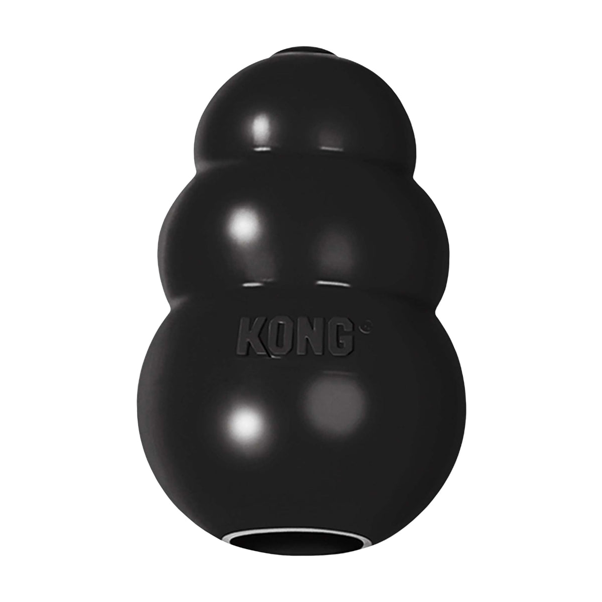 KONG Extreme mostrando mordida duradera, ideal para perros grandes y juegos intensos.