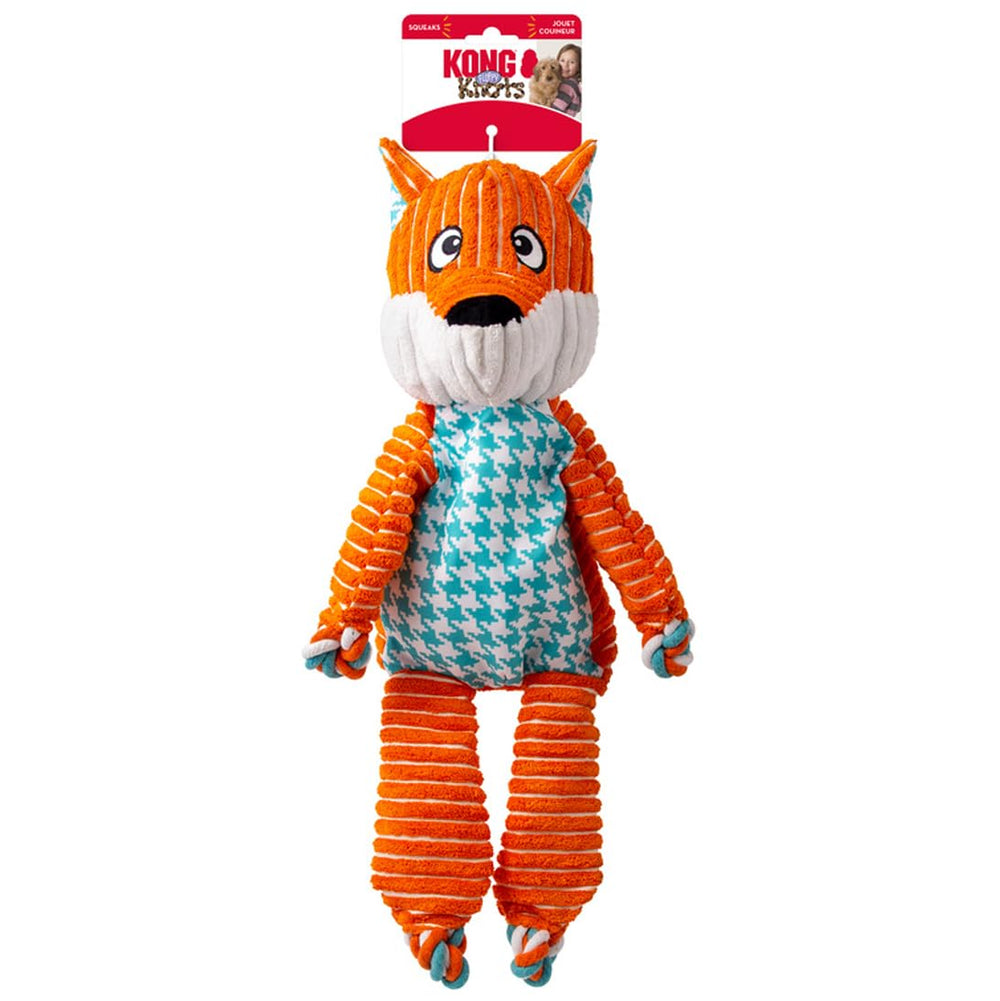 KONG Floppy Knots fox XL toy shows durable no-stuffing design for tough play