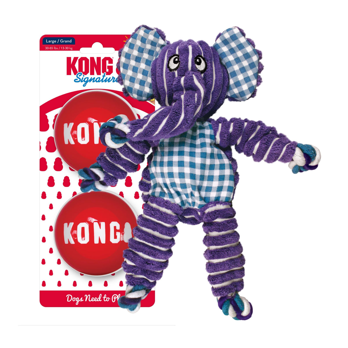 KONG Floppy Knots rope-detail chew toy that satisfies instinctive play.