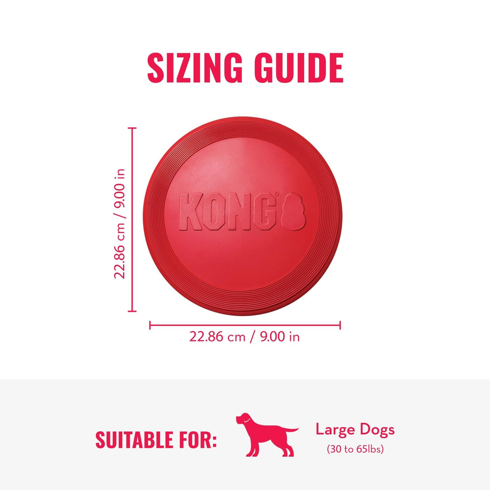 KONG Flyer: caucho natural para un agarre cómodo durante la captura.