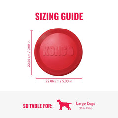 KONG Flyer: caucho natural para un agarre cómodo durante la captura.