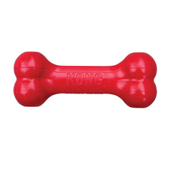 KONG Goodie Bone red durable rubber dog toy for mental engagement.