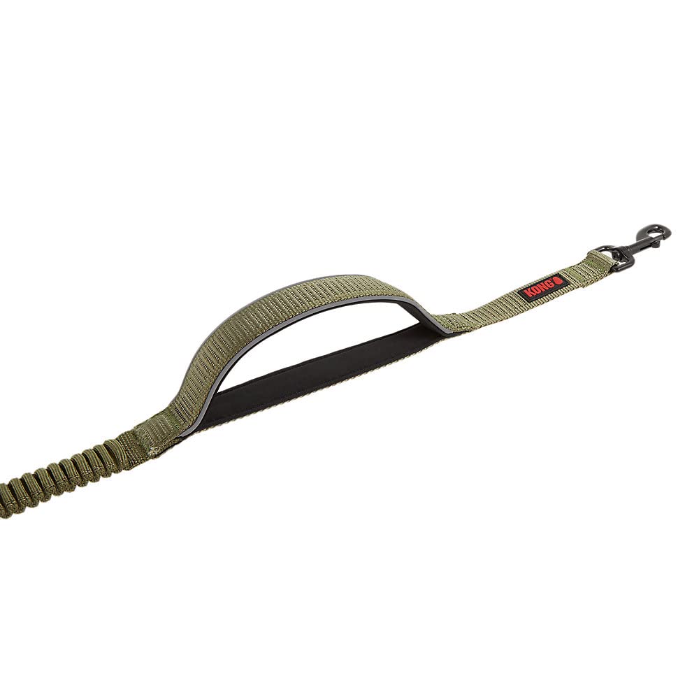 KONG green leash supports hands-free versatility for cafes and parks.
