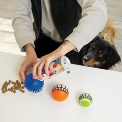 KONG Grinz treat ball stuffed with treats for rewarding play sessions